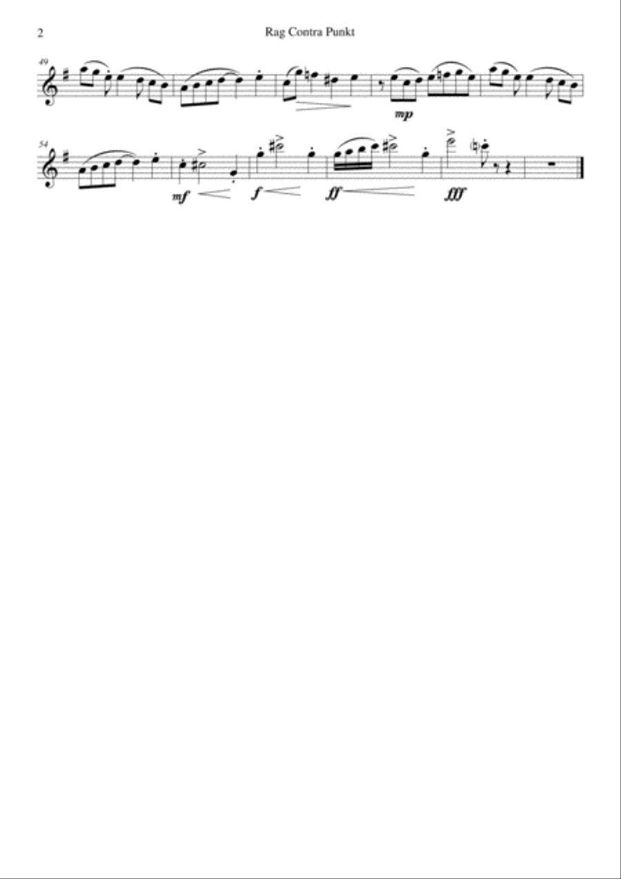 Rag Contra Punkt for string trio String Trio scores gallery preview page 5
