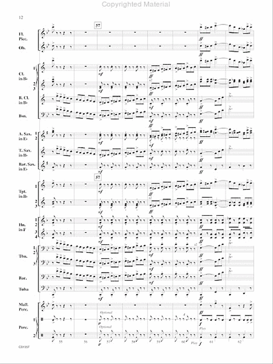 The President's March Concert Band scores gallery preview page 13