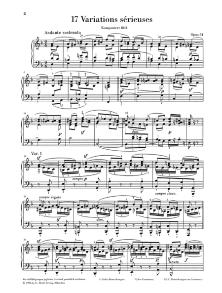 Variations serieuses op. 54