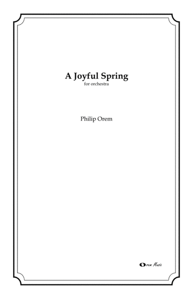 A Joyful Spring - score and parts image number null