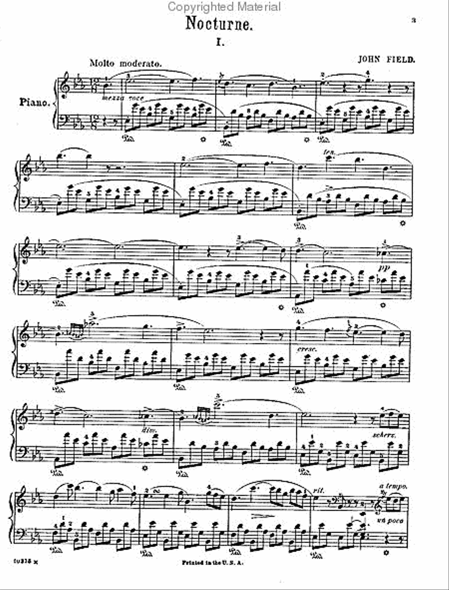 18 Nocturnes Piano Solo scores gallery preview page 2
