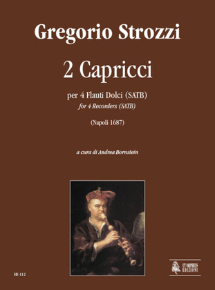 Book cover for 2 Capriccios (Napoli 1687) for 4 Recorders (SATB)