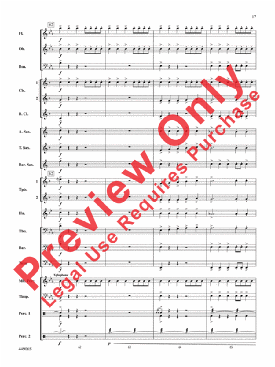 Pentagram Pentagram Concert Band scores gallery preview page 17