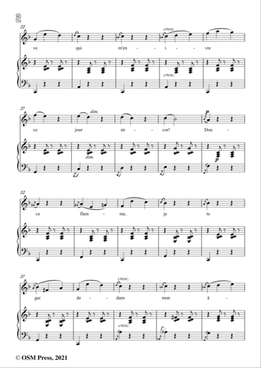 Gounod-Ah!Je veux vivre dans le reve qui m'enivre,from 'Roméo et Juliette,CG 9',Act I,in F Major,for Voice scores gallery preview page 4