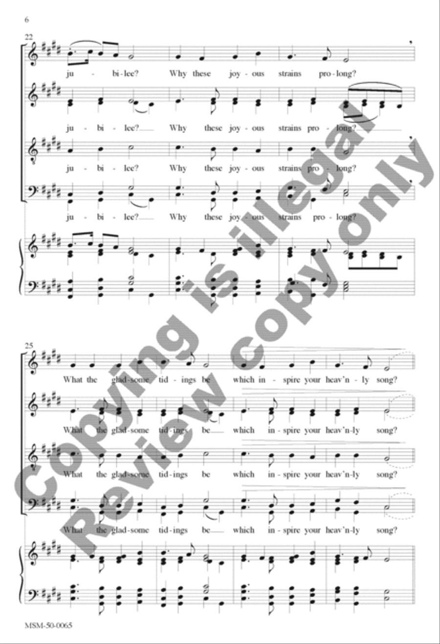 Angels We Have Heard on High Divisi scores gallery preview page 6