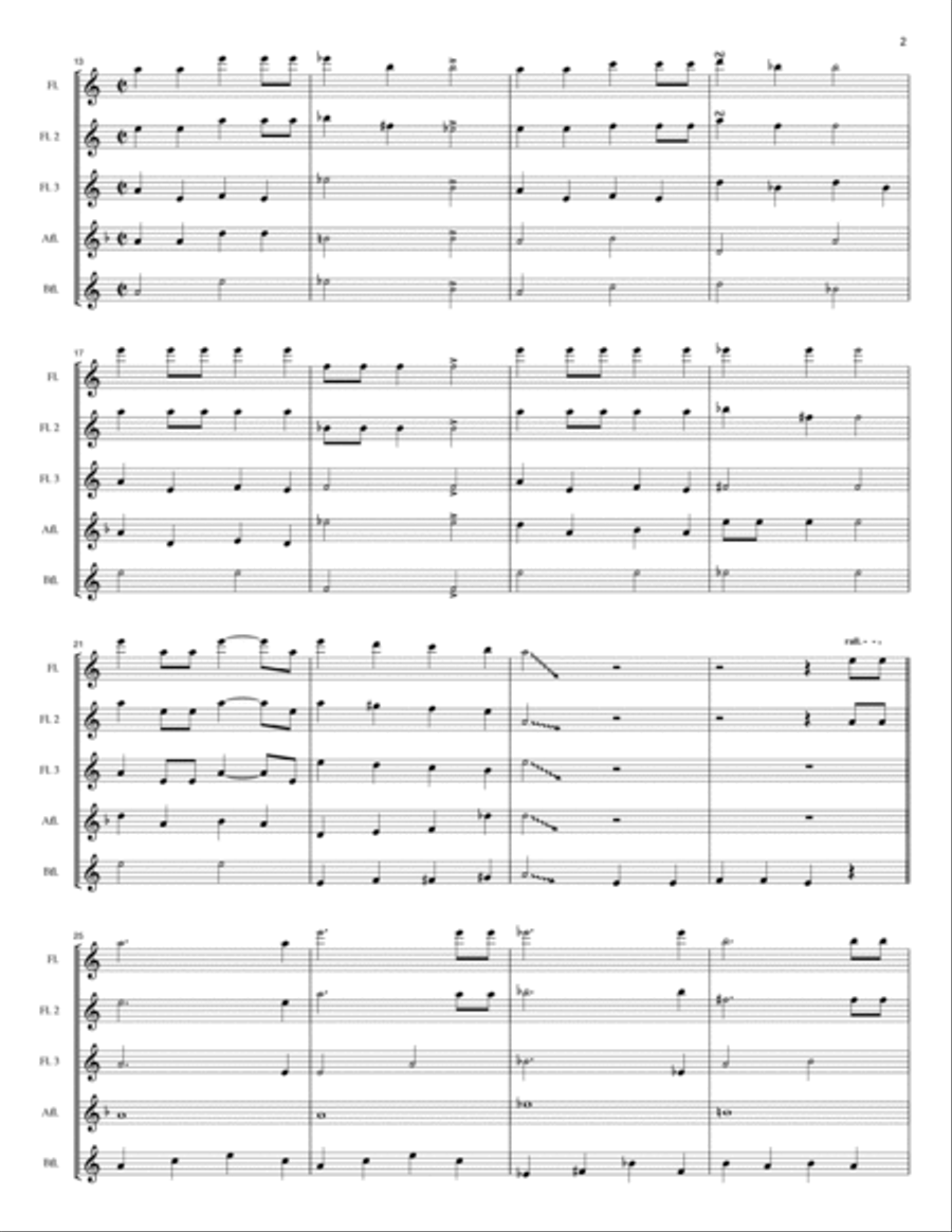 Grim Grinning Ghosts Grim Grinning Ghosts Flute Choir scores gallery preview page 3