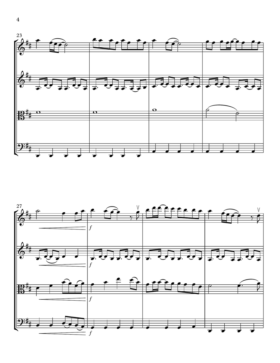 The Painter String Quartet scores gallery preview page 4