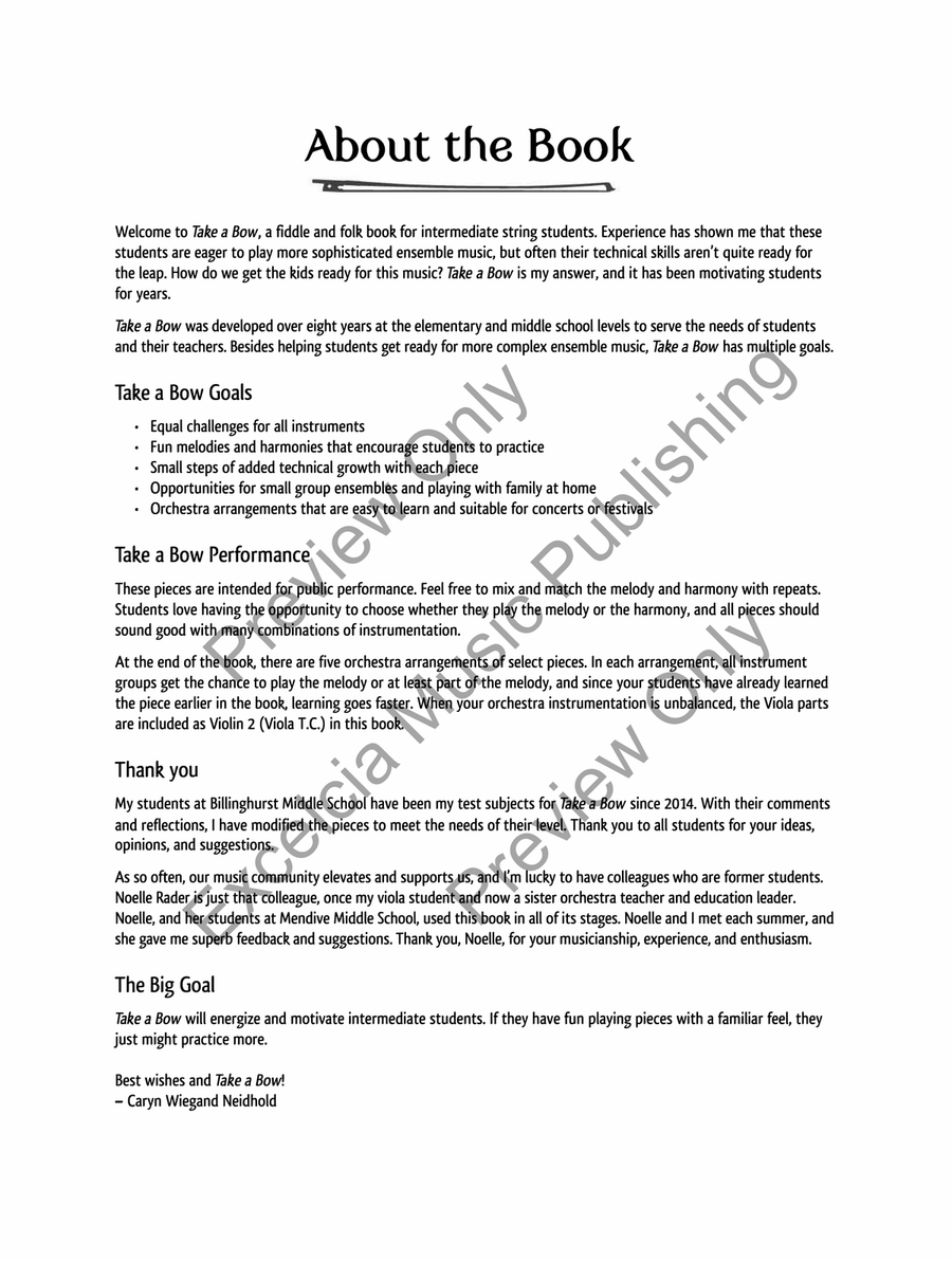 Take A Bow Cello scores gallery preview page 4