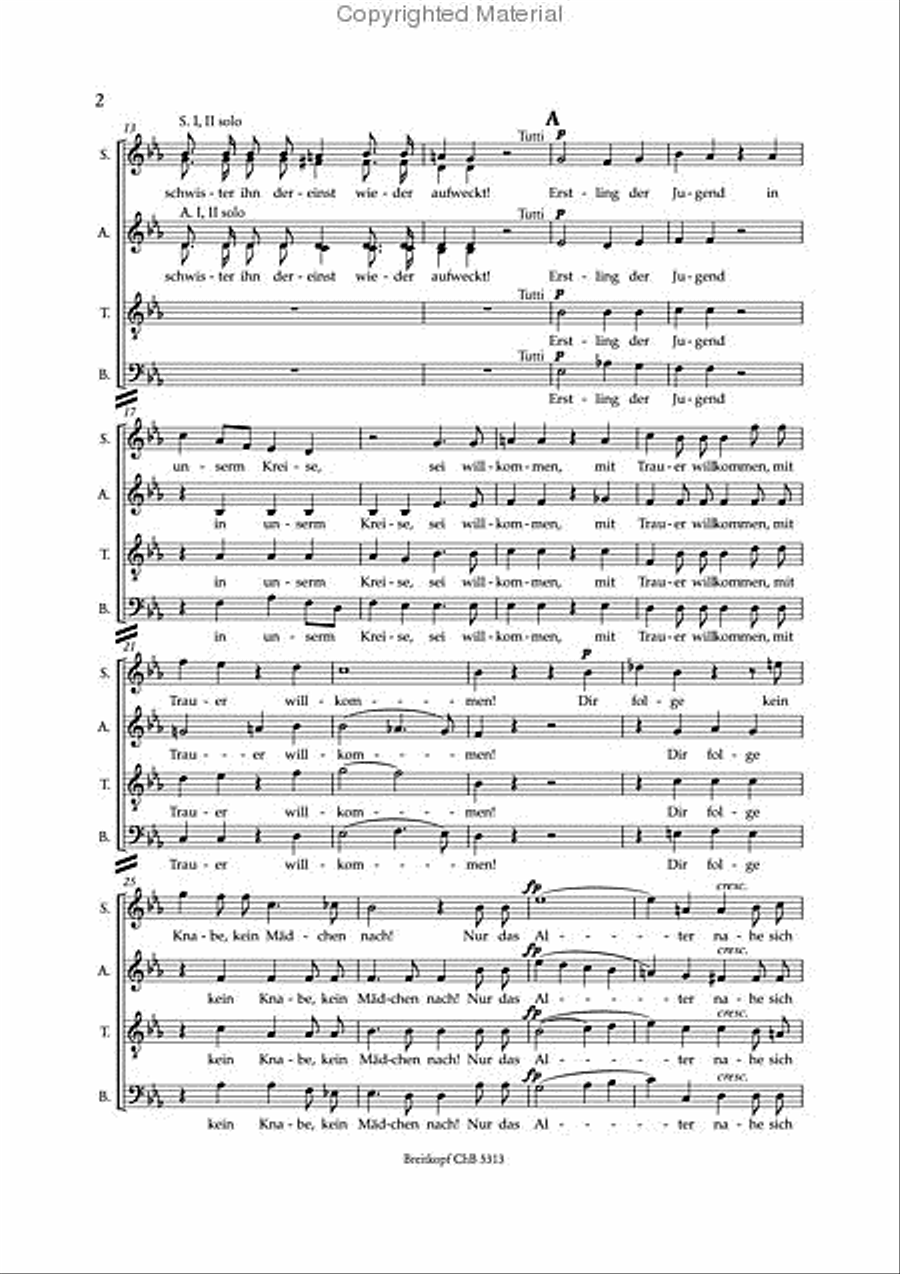 Requiem for Mignon Op. 98b Mixed Choir scores gallery preview page 3