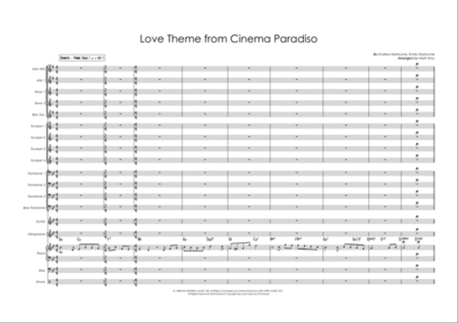 Cinema Paradiso Jazz Ensemble scores gallery preview page 1