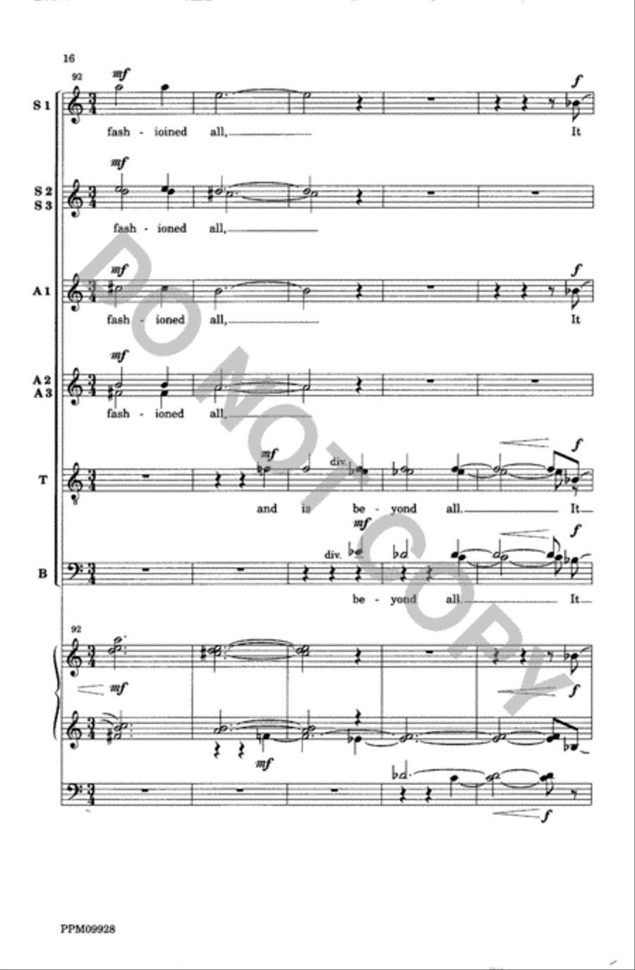 It is to God I Shall Sing Divisi scores gallery preview page 17