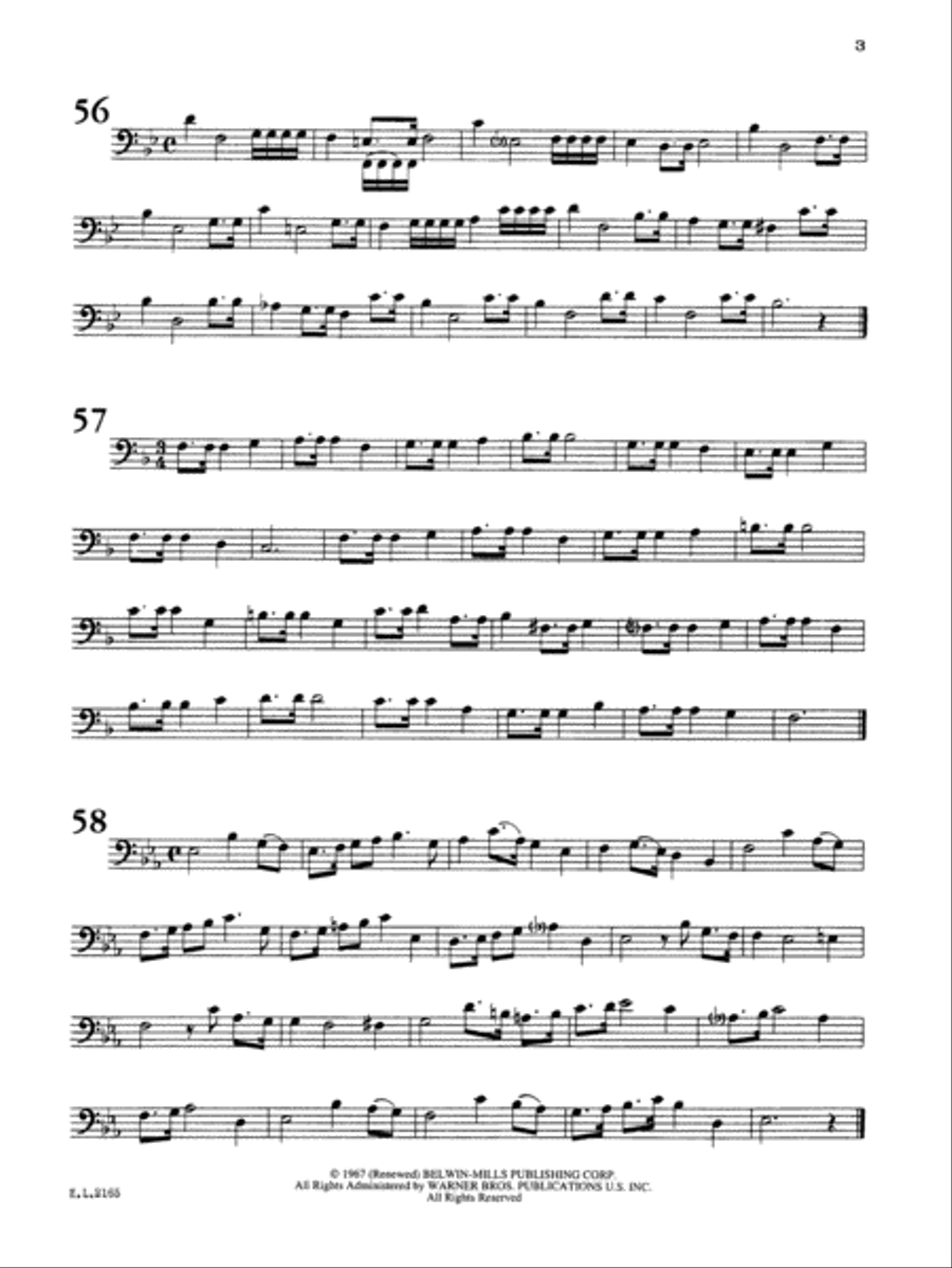 Practical Studies for Trombone, Book 2 Baritone Horn scores gallery preview page 3