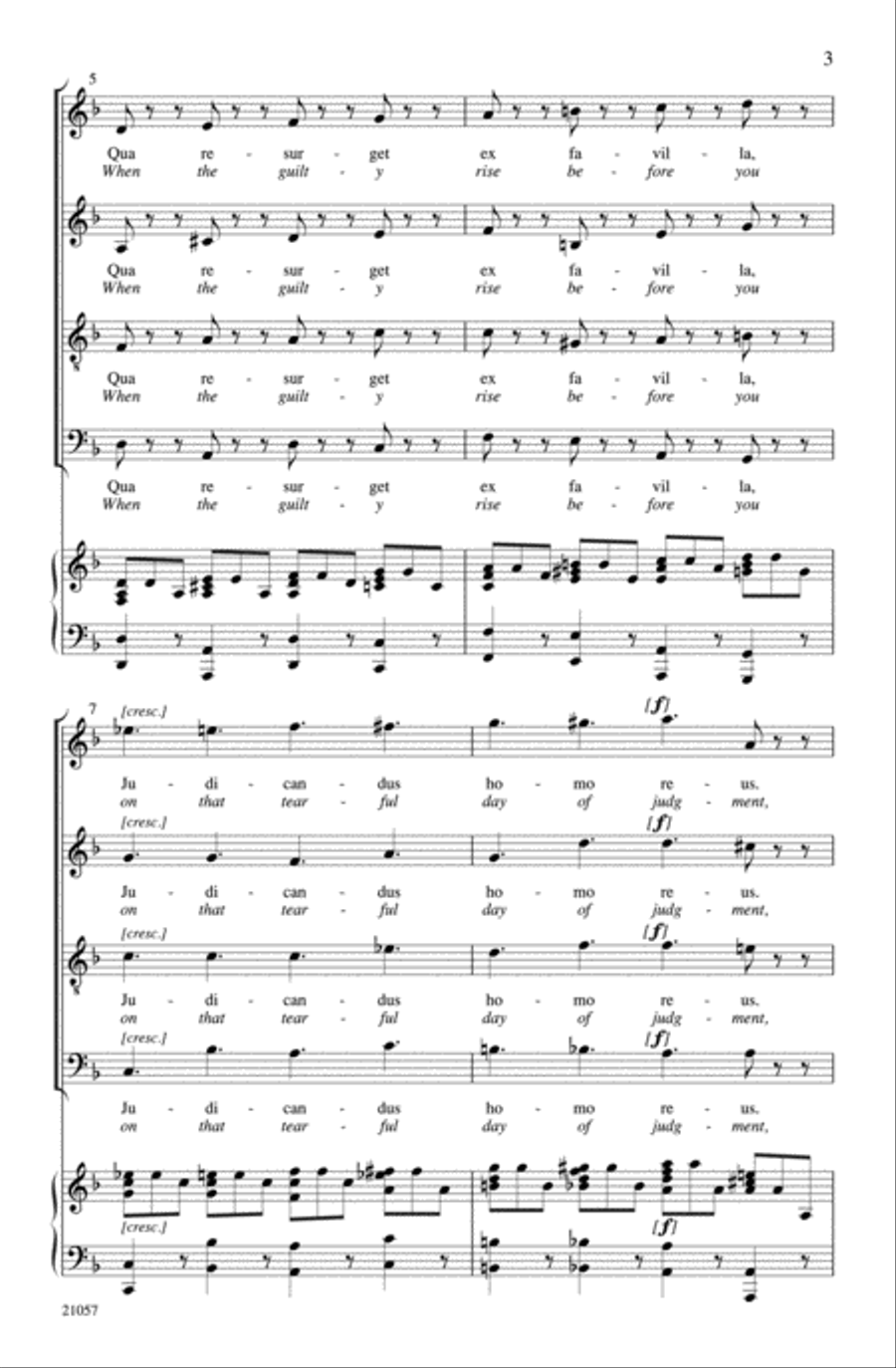 Lacrimosa (from Requiem) Lacrimosa (from Requiem) Choir scores gallery preview page 2