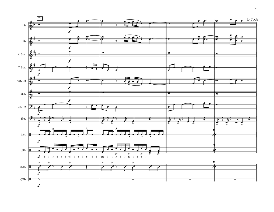 Still Fly Still Fly Marching Band scores gallery preview page 6