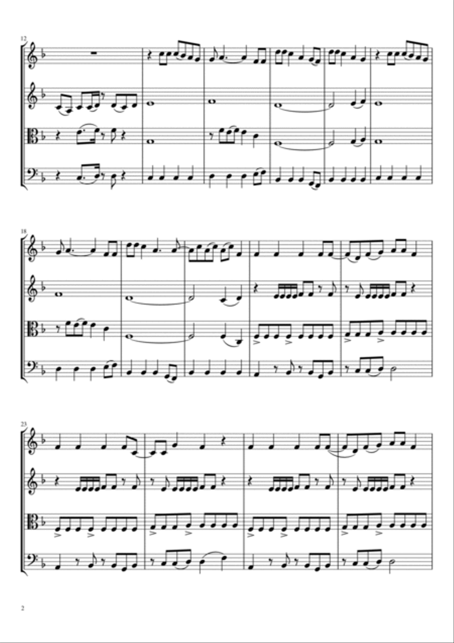 California Gurls String Quartet scores gallery preview page 2