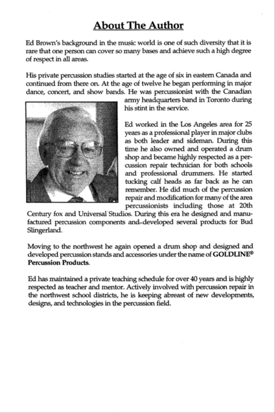 Band Director's Percussion Repair Manual Percussion scores gallery preview page 8