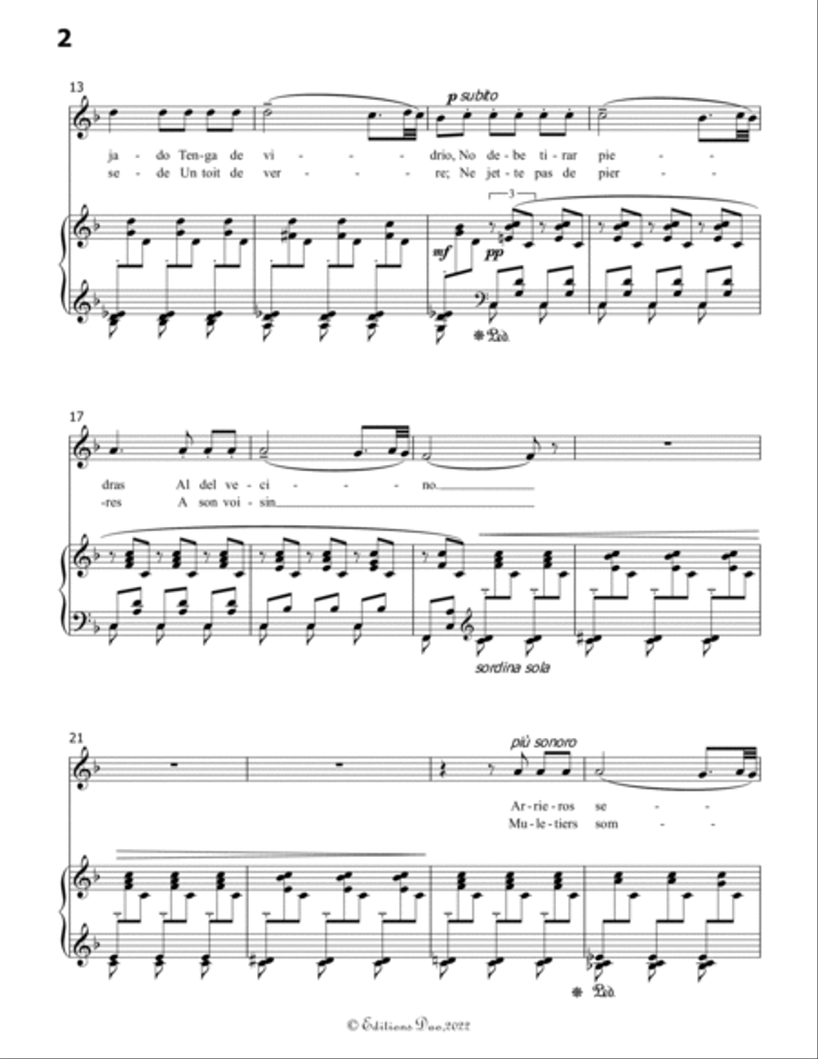 Seguidilla murciana, by Falla, in F Major Voice scores gallery preview page 4