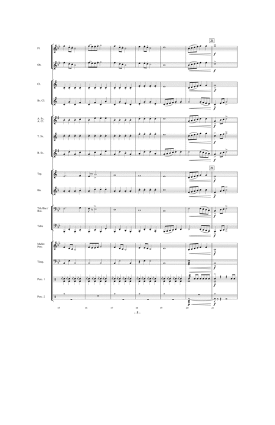 March Grandioso Concert Band scores gallery preview page 4