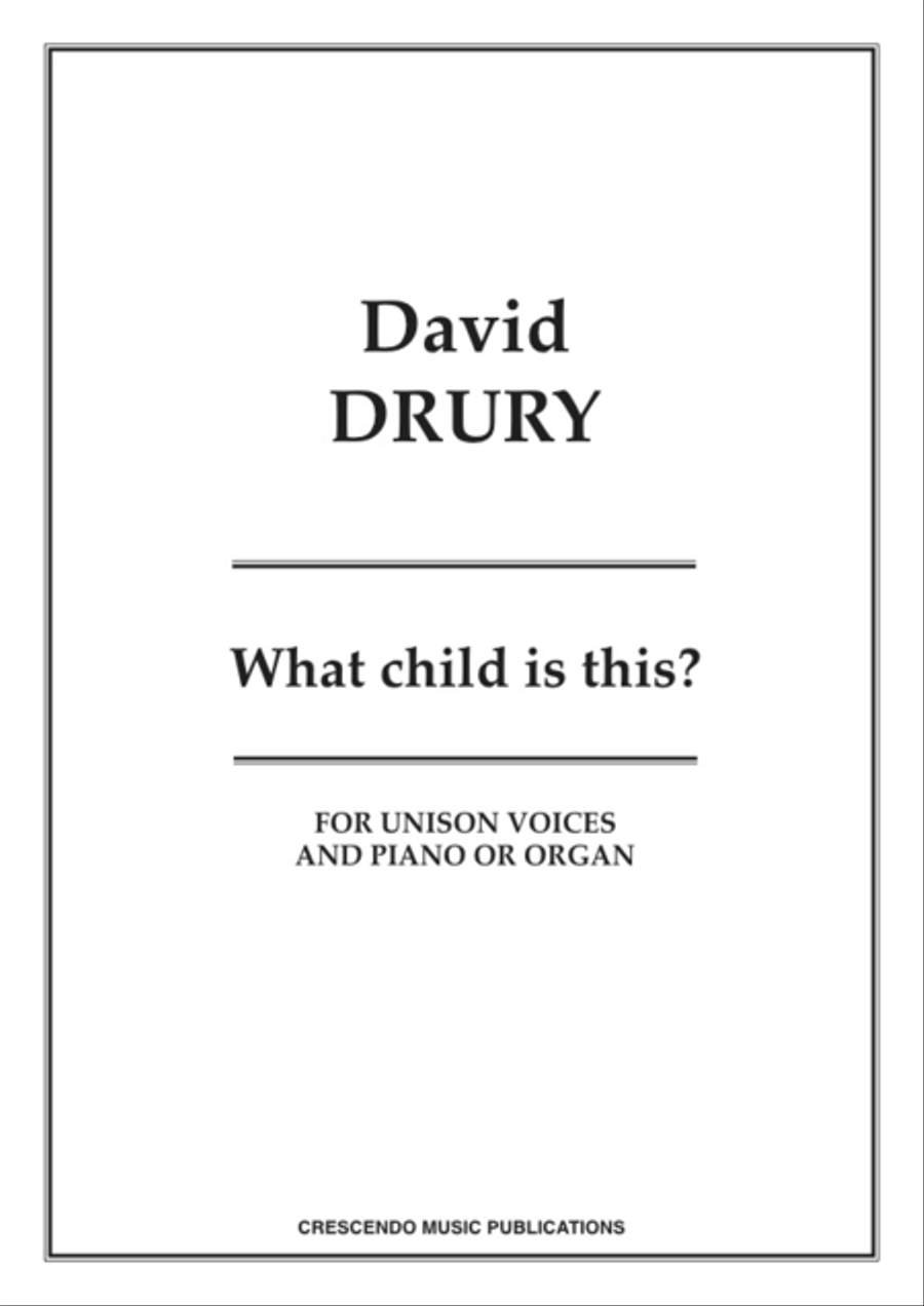 What child is this? What child is this? 4-Part scores gallery preview page 1