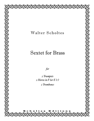 Book cover for Sextet for Brass