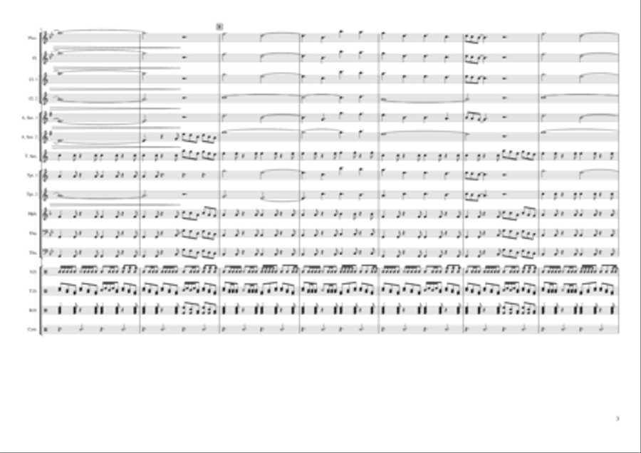 Electric Love Electric Love Marching Band scores gallery preview page 3
