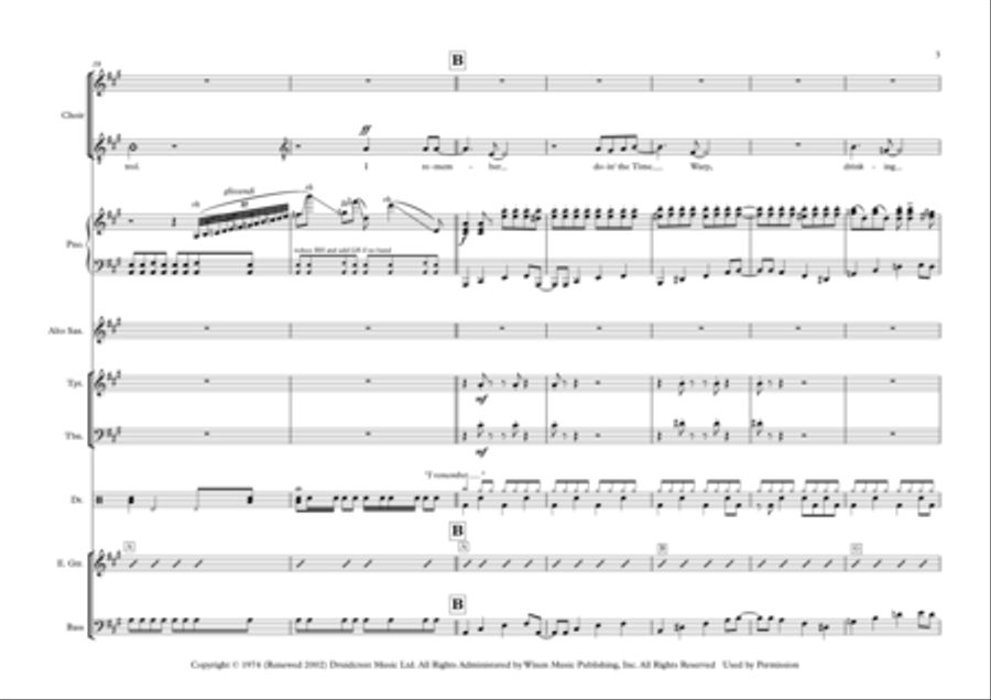 Time Warp Time Warp Choir scores gallery preview page 3