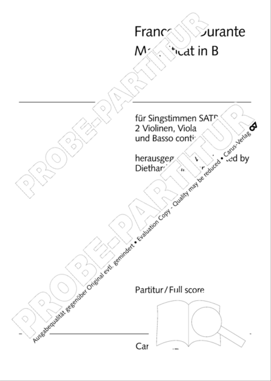 Magnificat in B flat major 4-Part scores gallery preview page 2