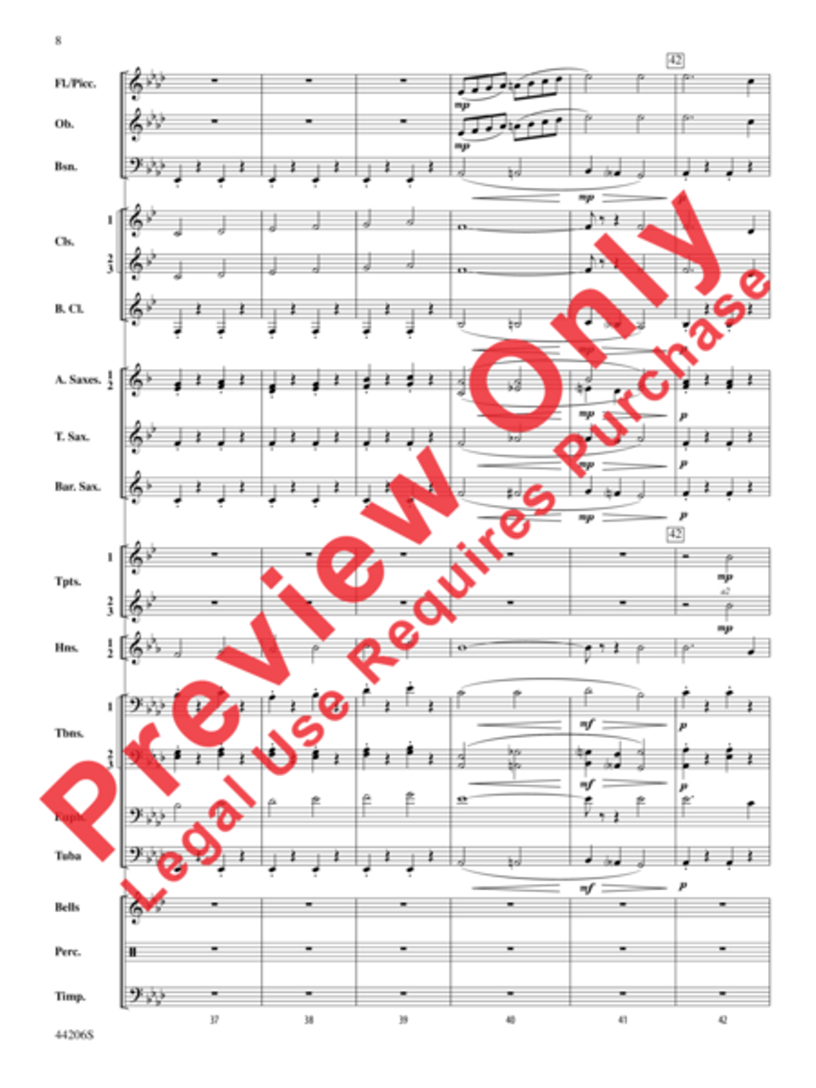 March America Concert Band scores gallery preview page 9