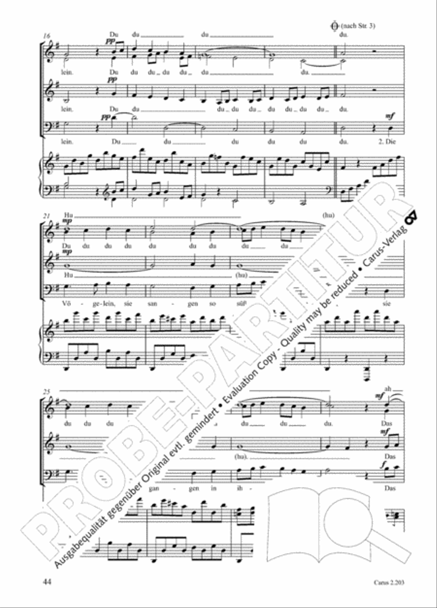 Loreley. Folk songs for choir (Loreley. Volkslieder fur Chor) Choir scores gallery preview page 51