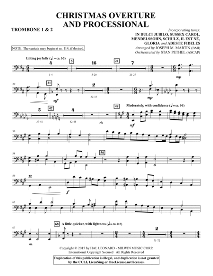 Let There Be Christmas - Trombone 1 & 2 Choir scores gallery preview page 2