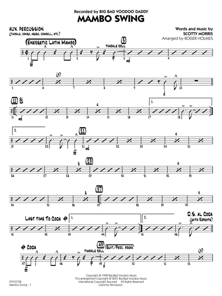 Mambo Swing (arr. Roger Holmes) - Aux Percussion