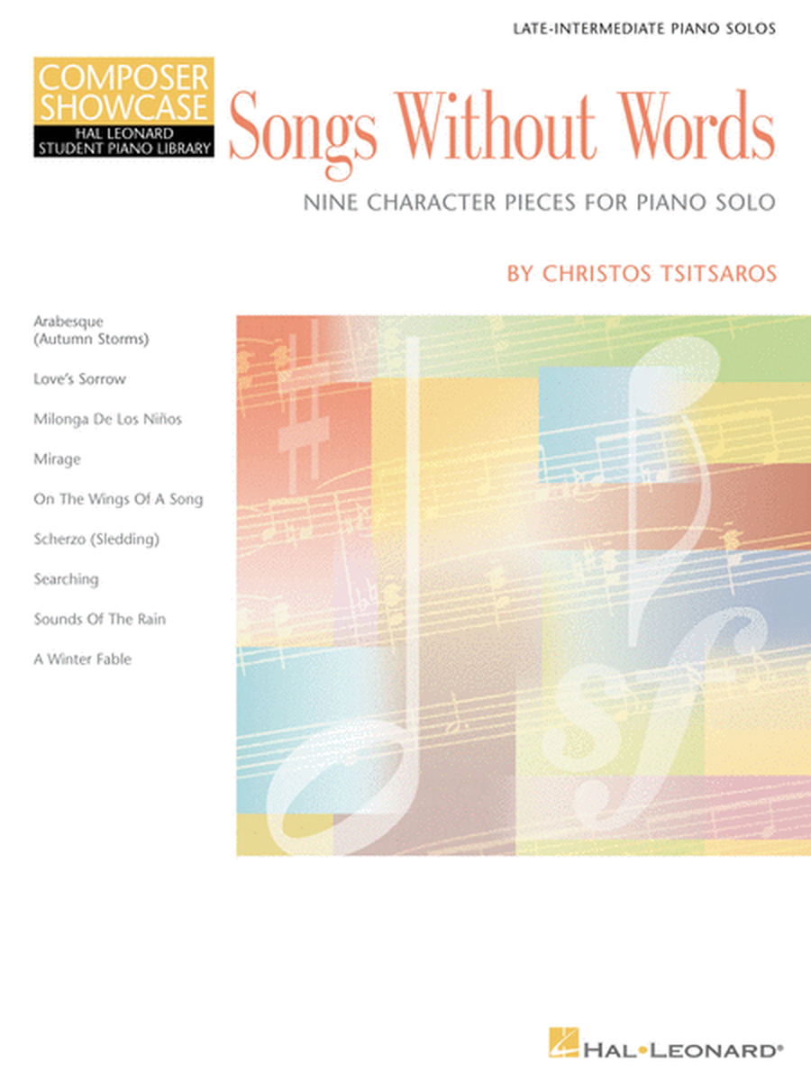 Songs Without Words - Nine Character Pieces for Piano Solo image number null