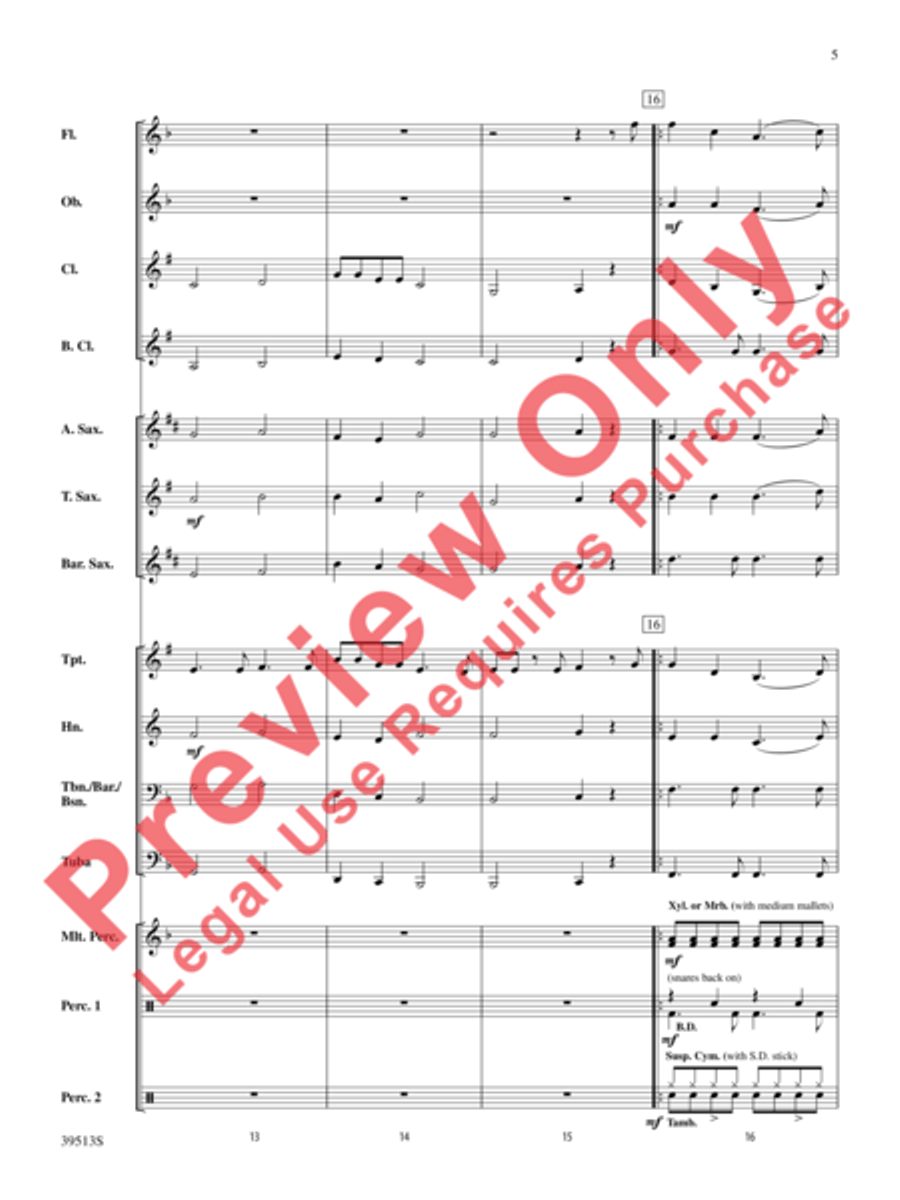 We Are Young We Are Young Concert Band scores gallery preview page 6