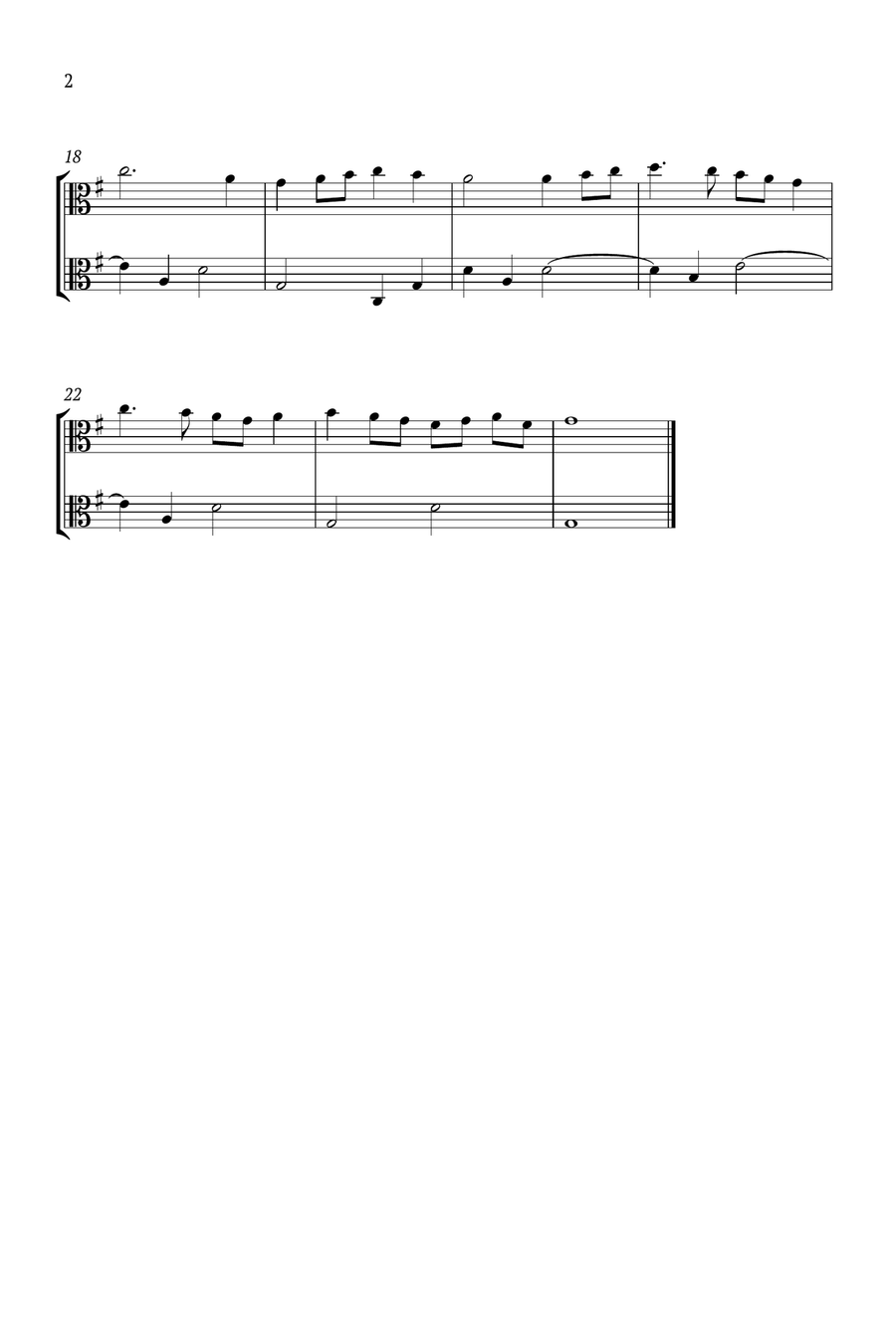 Chorea Anglica String Duet scores gallery preview page 2