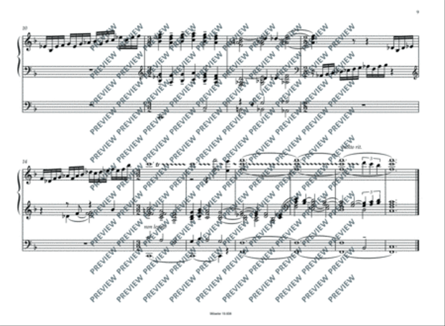 Five organ chorales from the Geneven psalter Organ scores gallery preview page 10