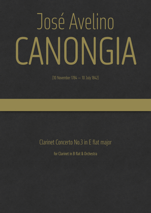 Canongia - Clarinet Concerto No.3 in E flat major