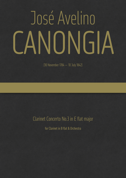Canongia - Clarinet Concerto No.3 in E flat major image number null