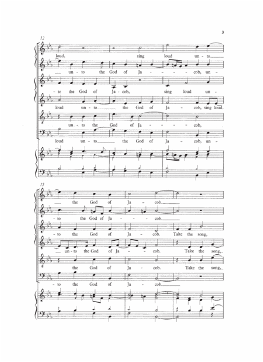 Sing Joyfully SSAATB scores gallery preview page 3