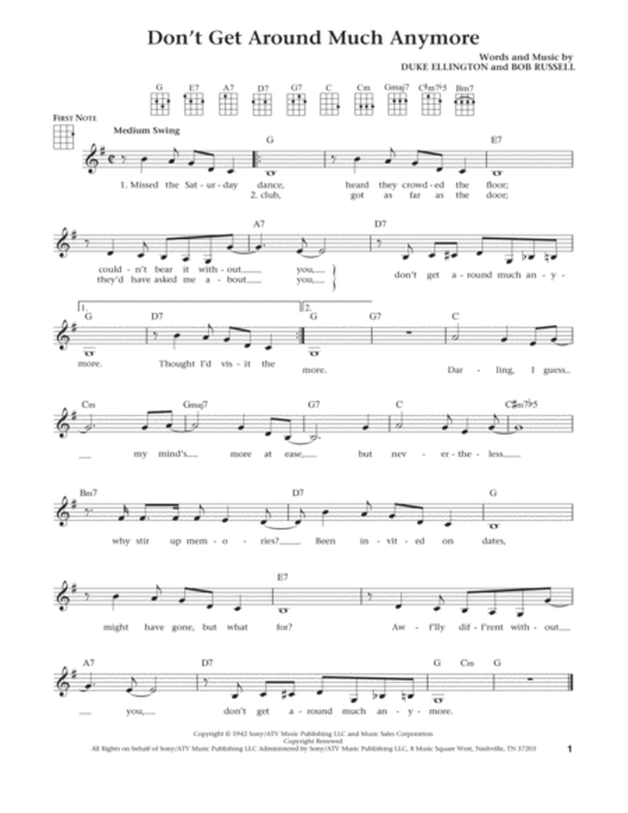 Don't Get Around Much Anymore (from The Daily Ukulele) (arr. Liz and Jim Beloff)