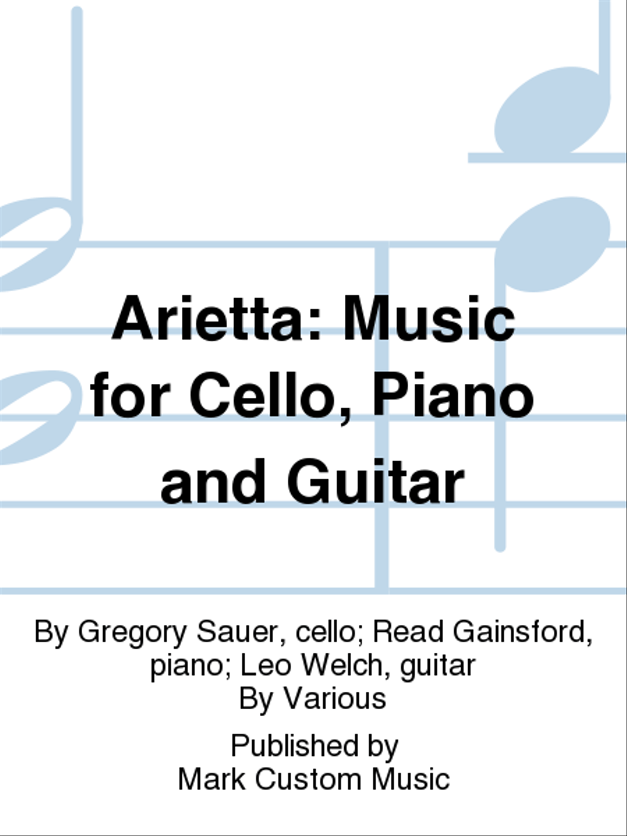 Arietta: Music for Cello, Piano and Guitar Piano scores gallery preview page 1