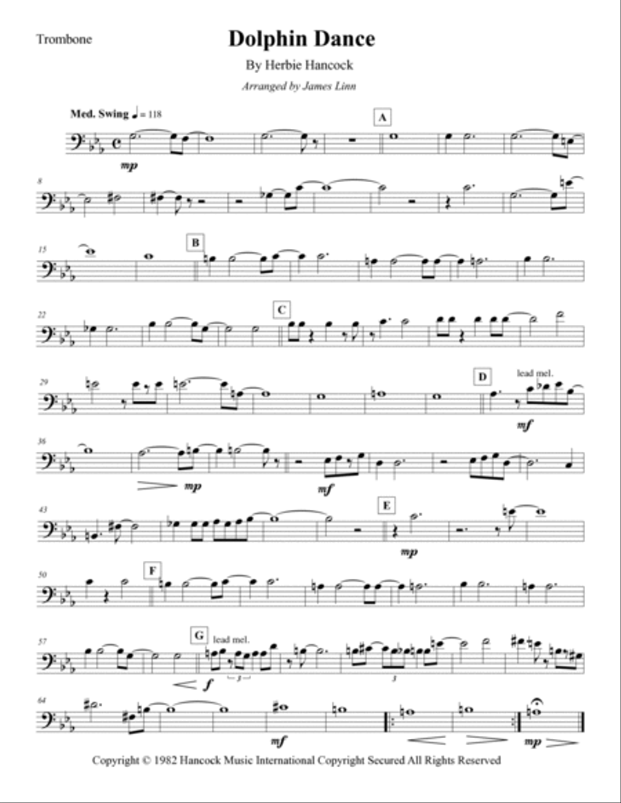 Dolphin Dance Dolphin Dance Brass Quintet scores gallery preview page 4
