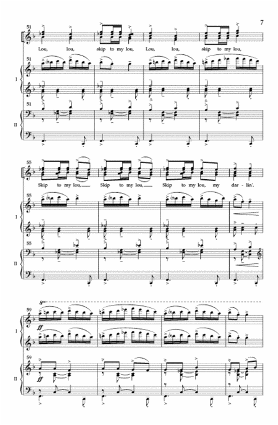 Skip to My Lou SSAATTBB scores gallery preview page 6