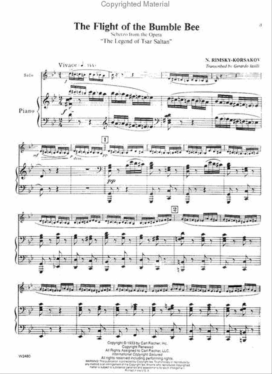 The Flight of the Bumble Bee Cornet scores gallery preview page 2
