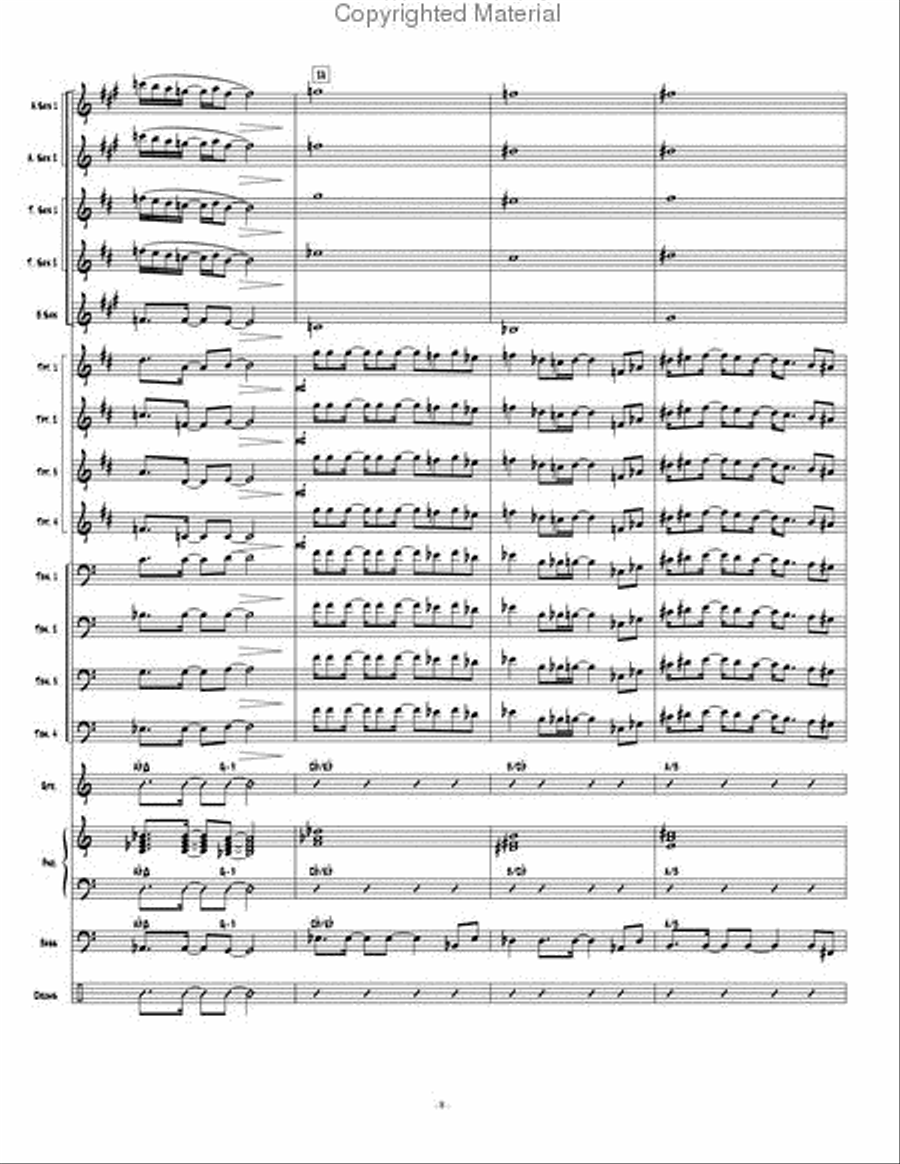 New Beginning, A Jazz Ensemble scores gallery preview page 9