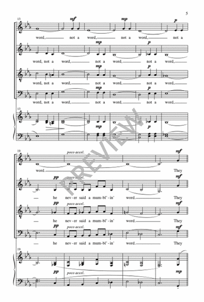 The Crucifixion by Margaret Bonds 4-Part - Sheet Music