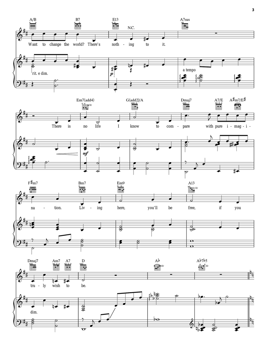Pure Imagination Voice scores gallery preview page 3