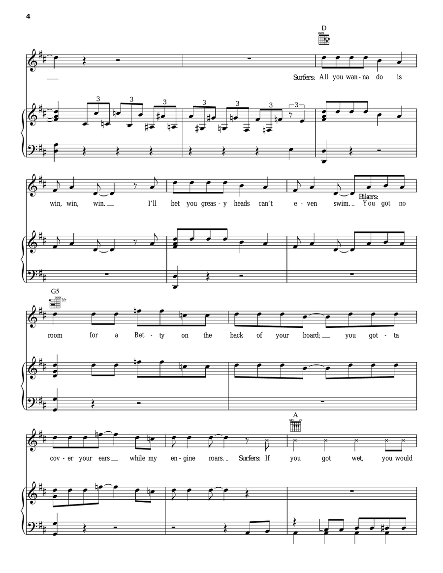 Coolest Cats In Town Coolest Cats In Town Piano, Vocal, Guitar scores gallery preview page 4
