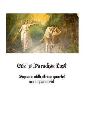 Book cover for EVE'S PARADISE LOST Soprano song with string quartet
