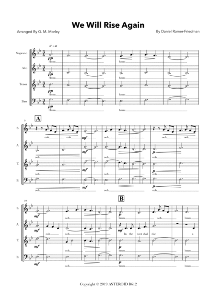 We Will Rise Again 4-Part scores gallery preview page 2