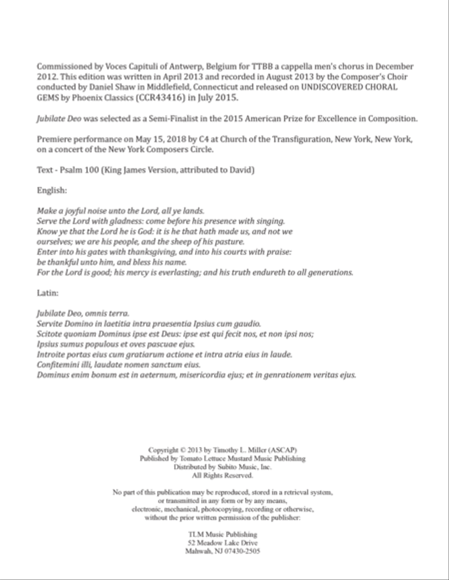 Jubilate Deo Divisi scores gallery preview page 4